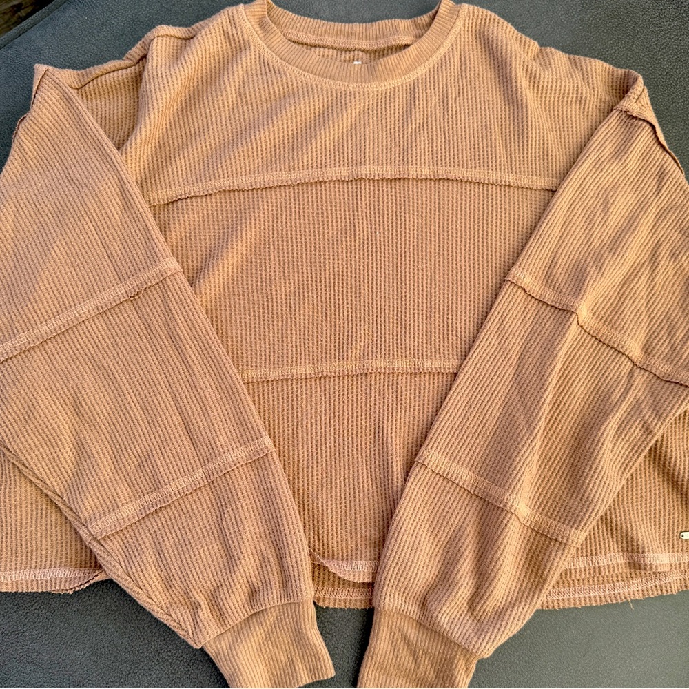 Women’s Waffle-Knit Long Sleeve Shirt